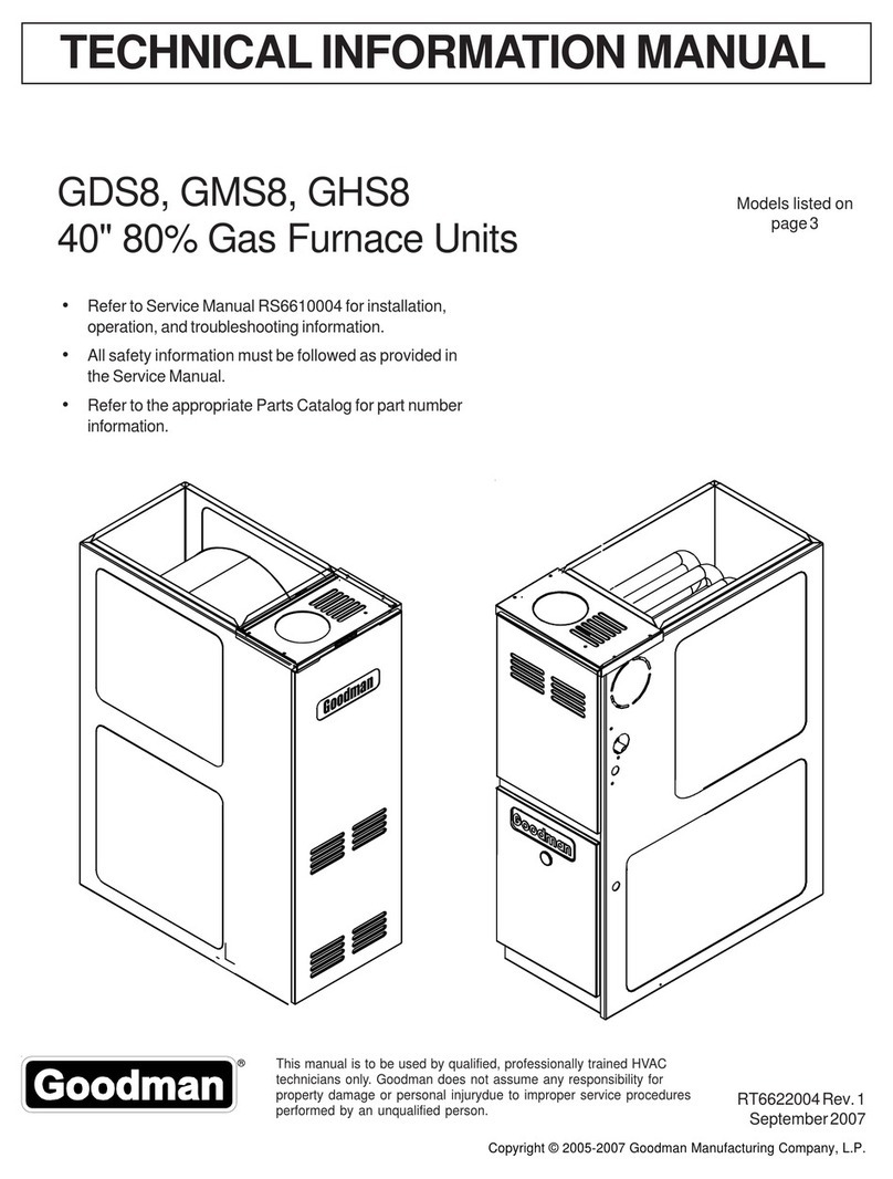 Goodman GDS8 Technical information manual