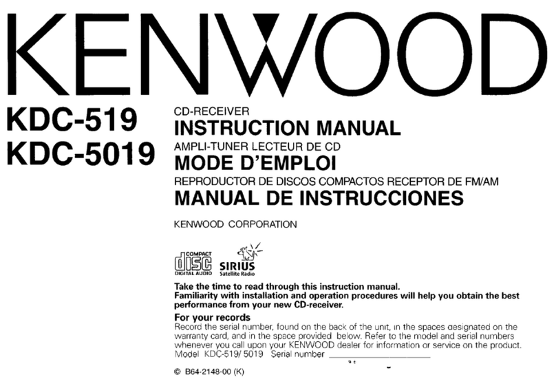 Kenwood KDC-519 User manual