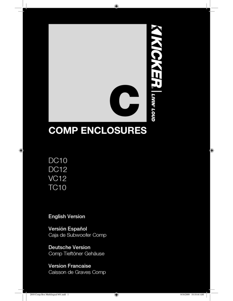 Kicker Comp DC10 User manual Kicker Comp DC10 User manual