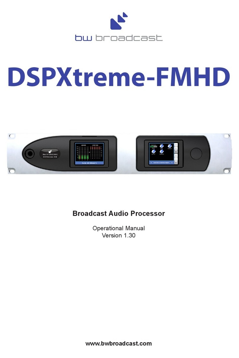 BW Broadcast DSPXtreme-FMHD Operational manual