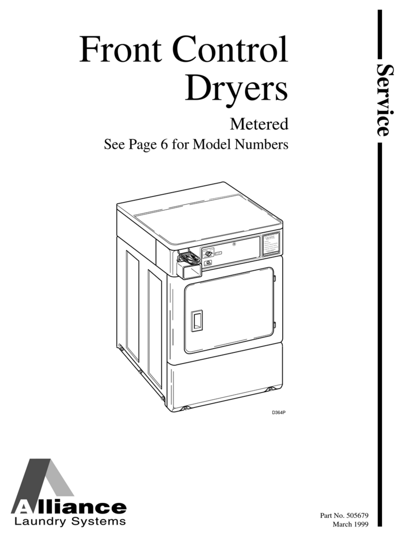 Alliance Laundry Systems SFE107*A Service manual