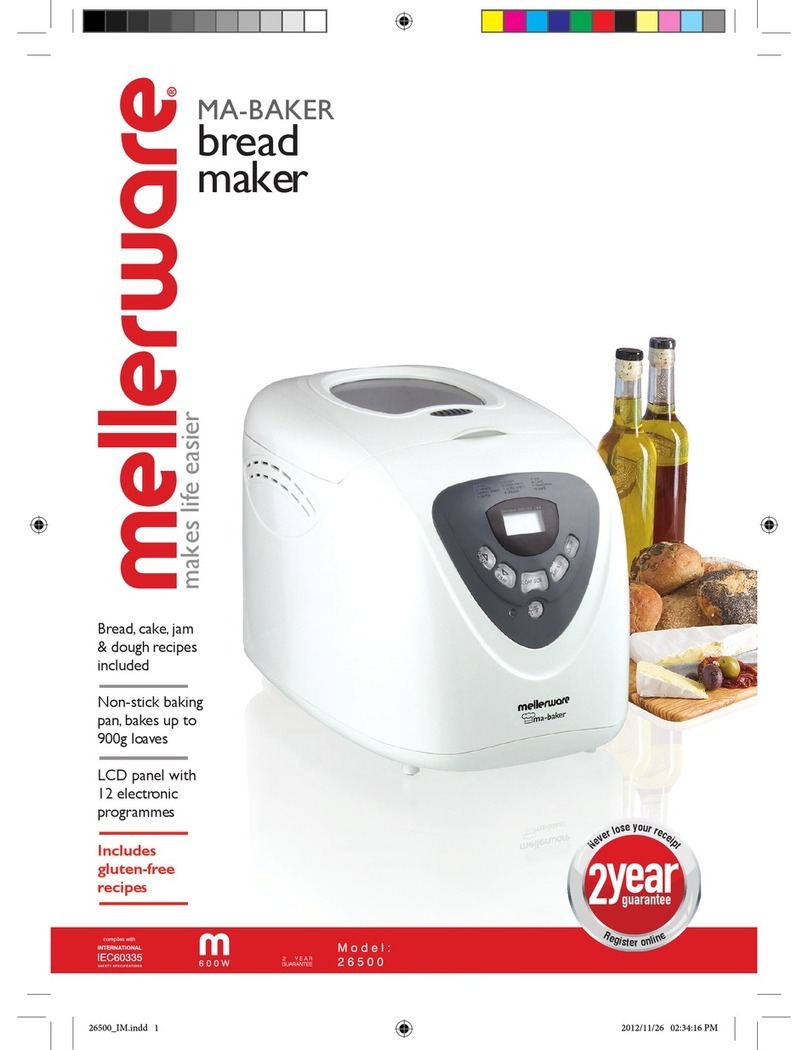 Mellerware MA-BAKER 26500 User manual