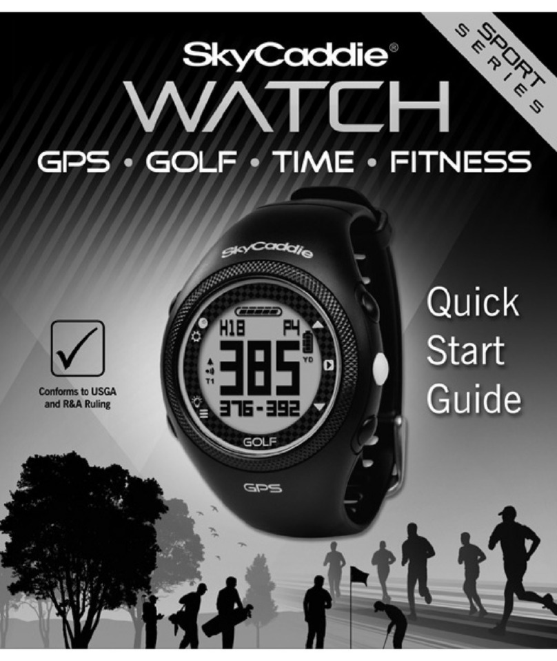 SkyCaddie Sport Series quick start guide