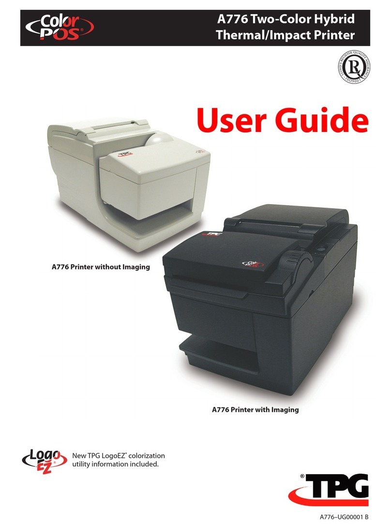 TPG A776 Printer with Imaging User manual