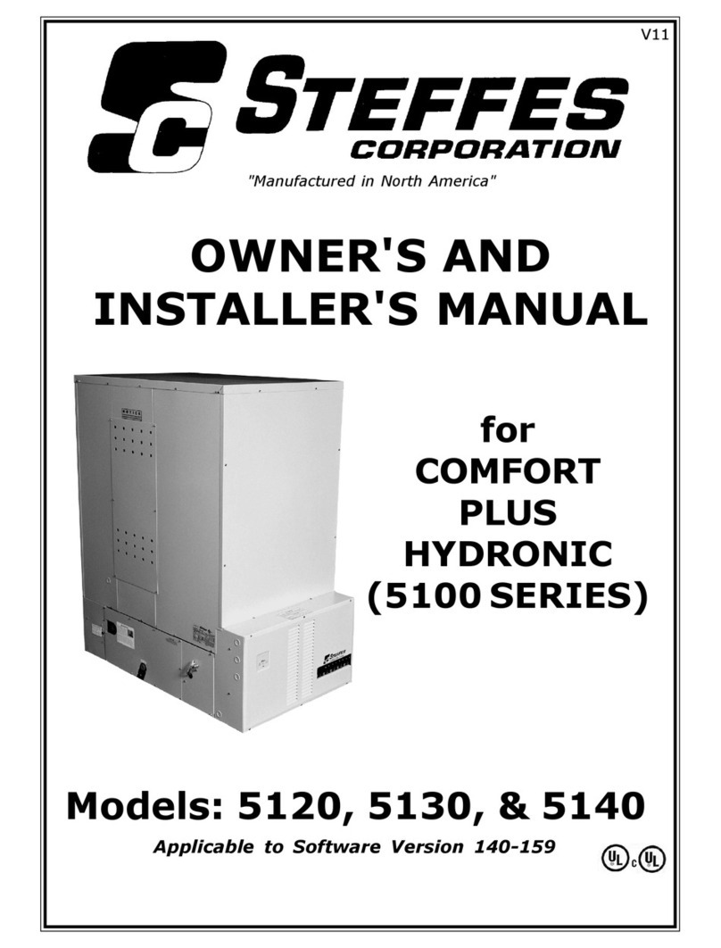 Steffes Comfort Plus Hydronic 5120 Owner's and installer's manual