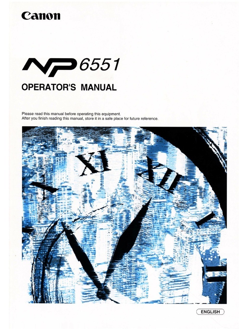 Canon NP6551 Operator's manual