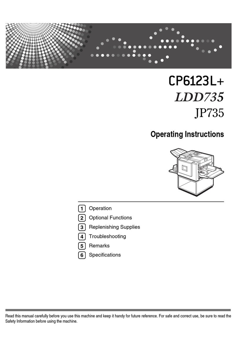 Ricoh CP6123L+ User manual