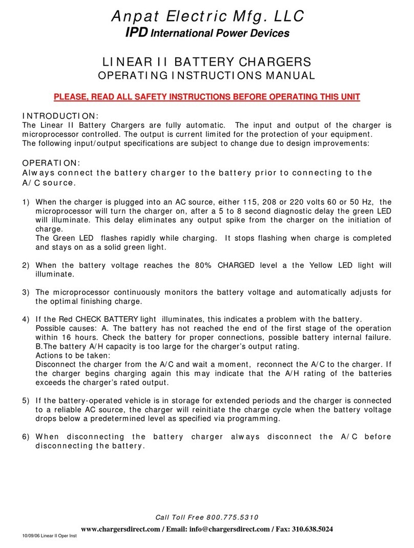 Anpat Electric LINEAR II Operating instructions manual