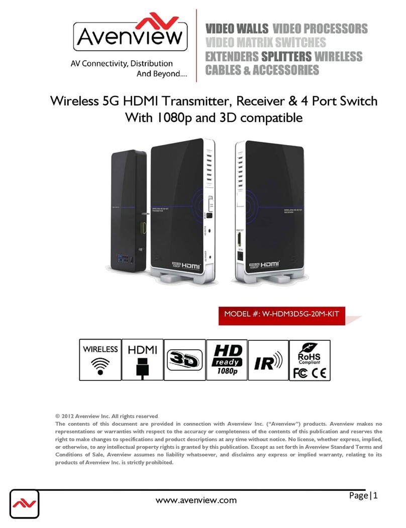 Avenview W-HDM3D5G-20M-KIT user manual