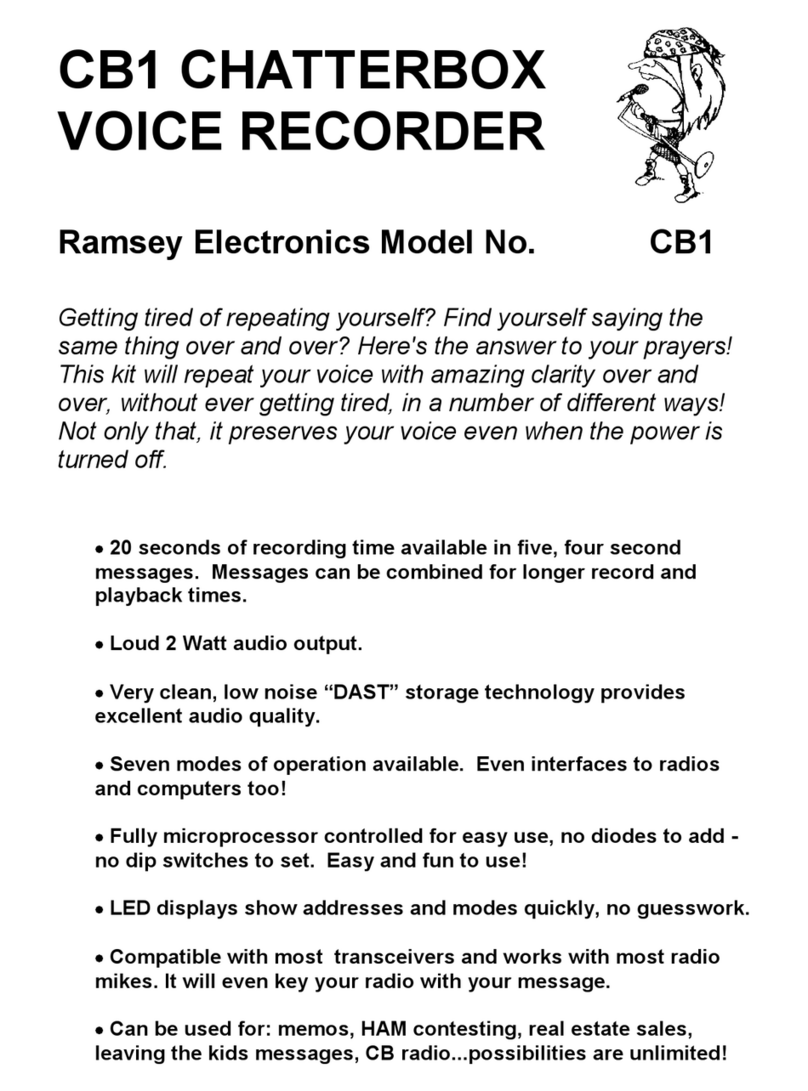 Ramsey Electronics CB1 CHATTERBOX user manual