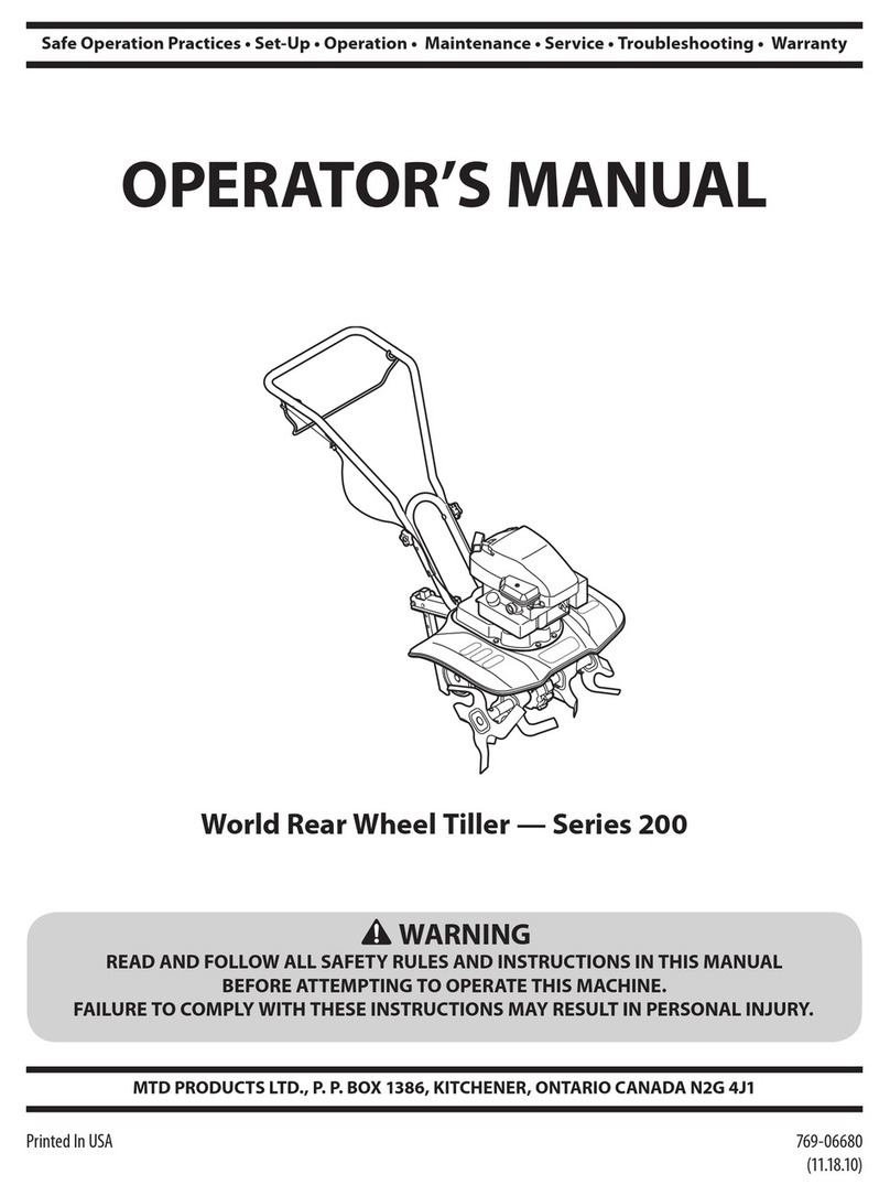 MTD Series 200 User manual