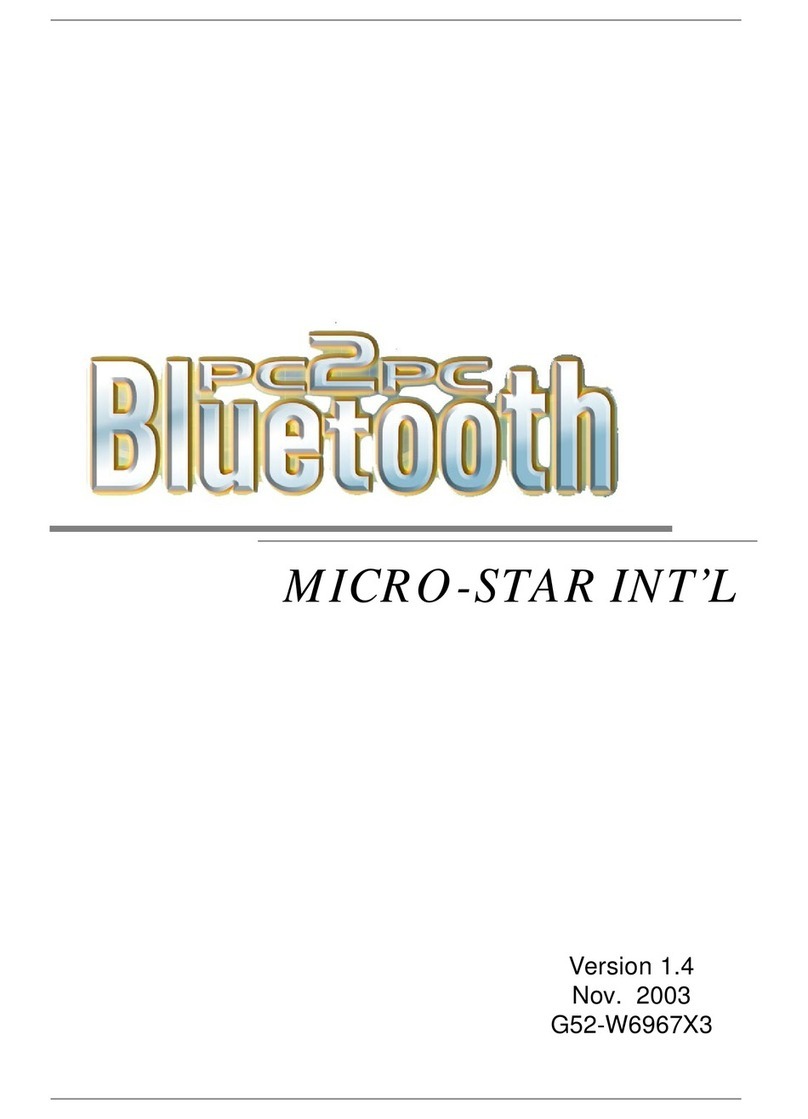 MSI pc2pc bluetooth user manual