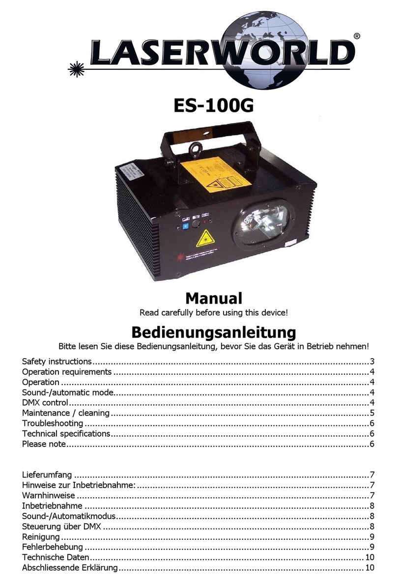 Laserworld ES-100G User manual