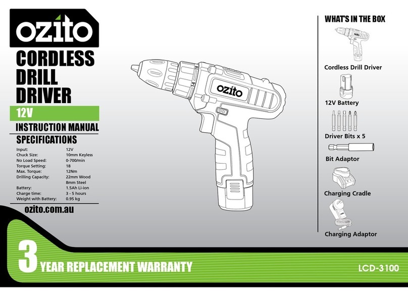 Ozito LCD-3100 User manual Ozito LCD-3100 User manual