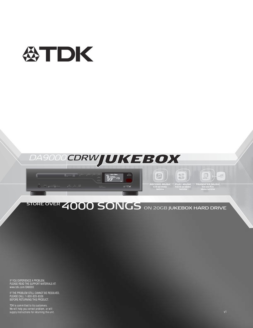 TDK DA9000 user manual
