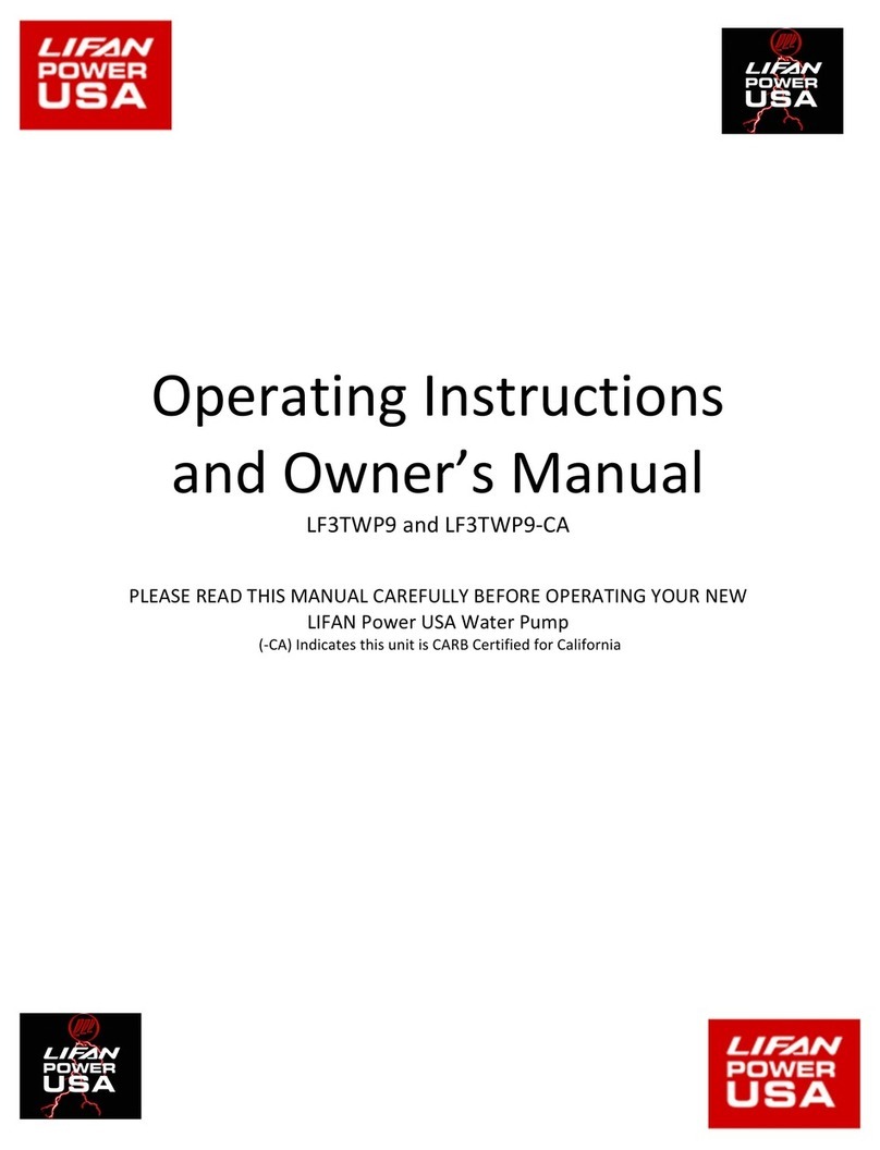 LIFAN	 Power USA LF3TWP9 Assembly instructions