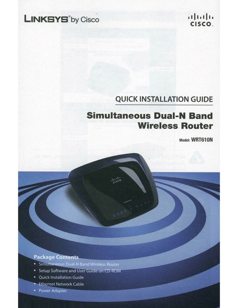 Cisco WRT610N - Simultaneous Dual-N Band Wireless... Quick installation guide