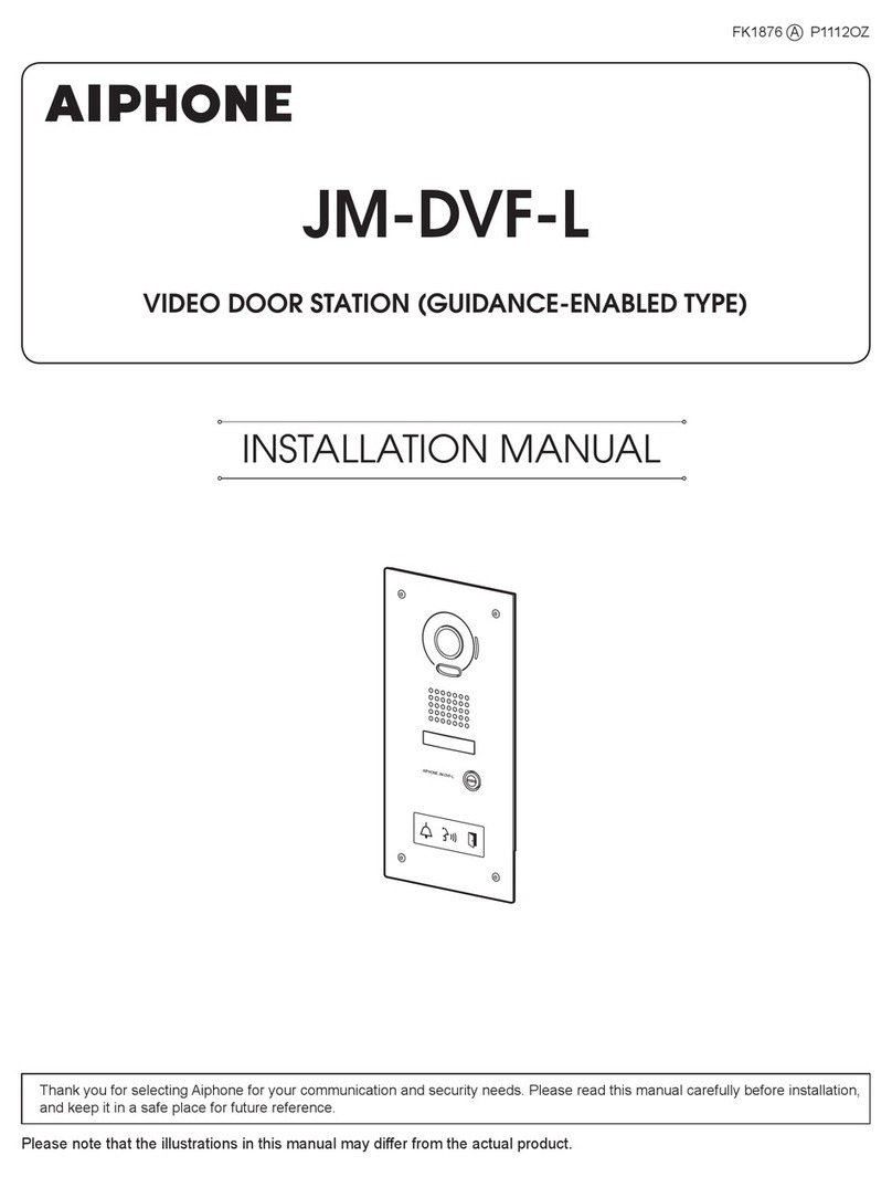Aiphone JM-DVF-L User manual Aiphone JM-DVF-L User manual