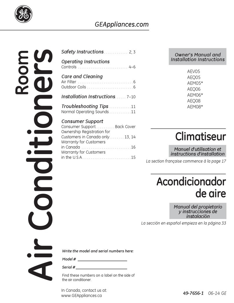 GE AEV05 Operating instructions
