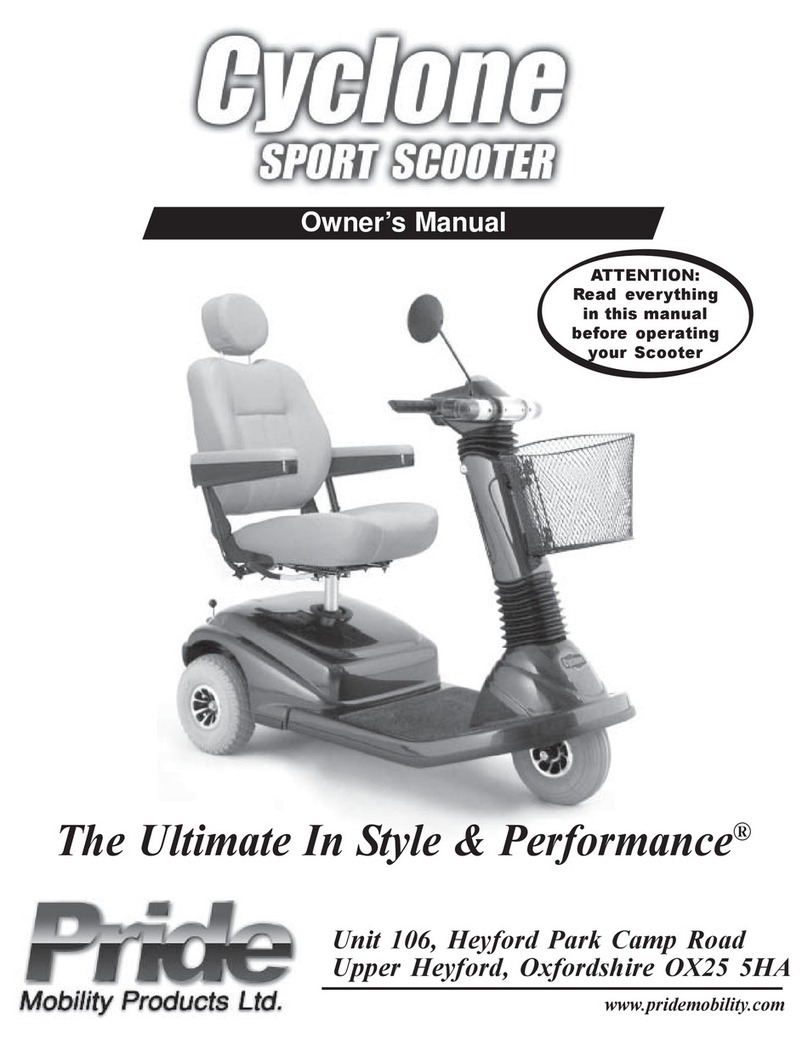 Pride Mobility The Ultimate In Style & Performance owner's manual