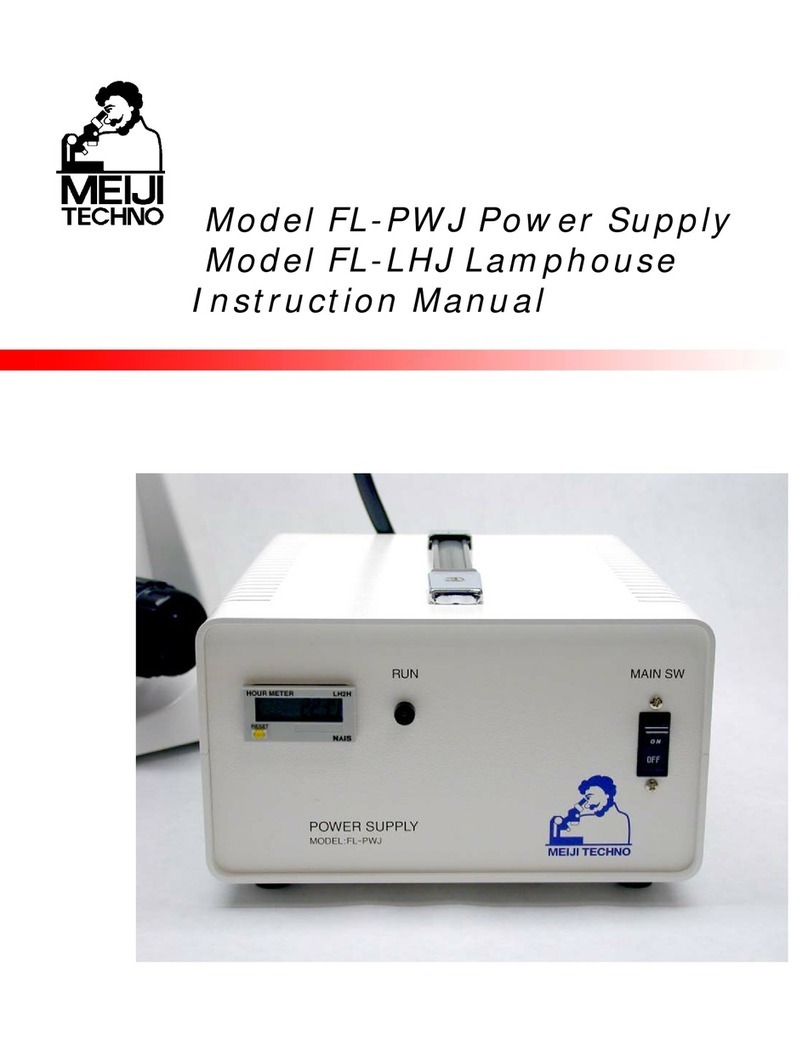 Meiji Techno FL-PWJ instruction manual
