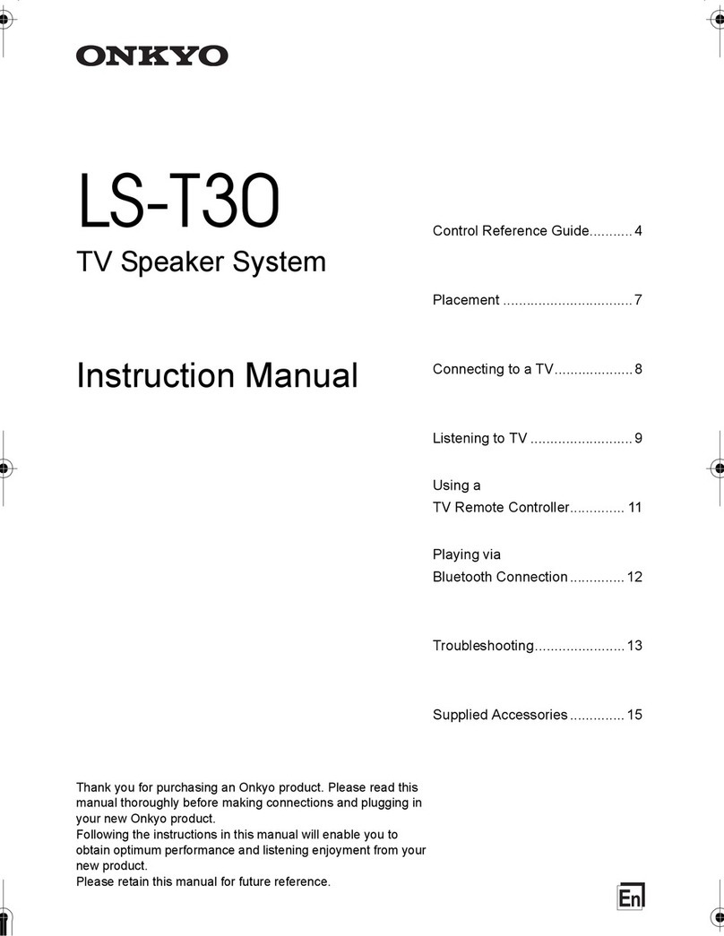 Onkyo LS-T30 instruction manual