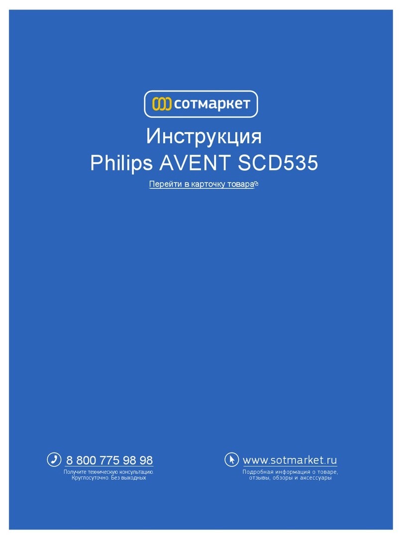 Philips AVENT AVENT SCD535 User manual