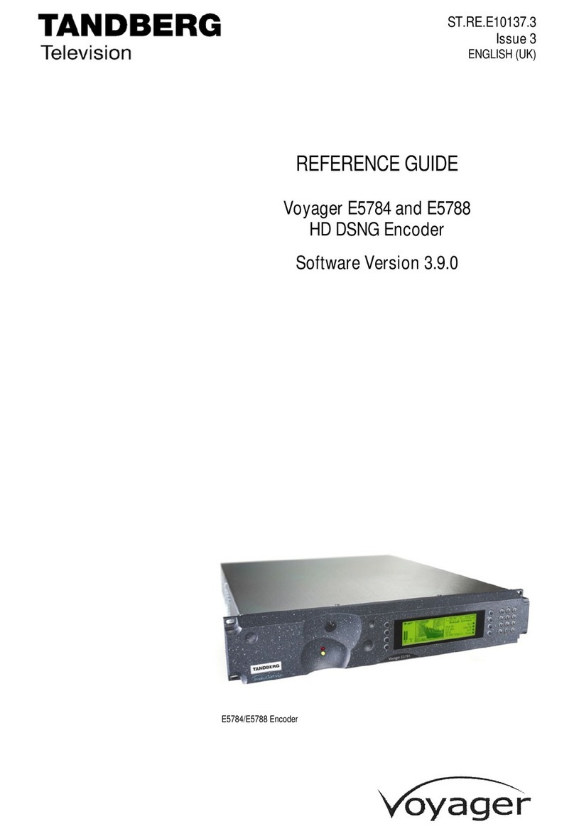 TANDBERG Voyager E5784 User manual TANDBERG Voyager E5784 User manual