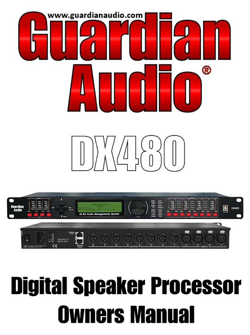 Guardian Audio DX480 owner's manual