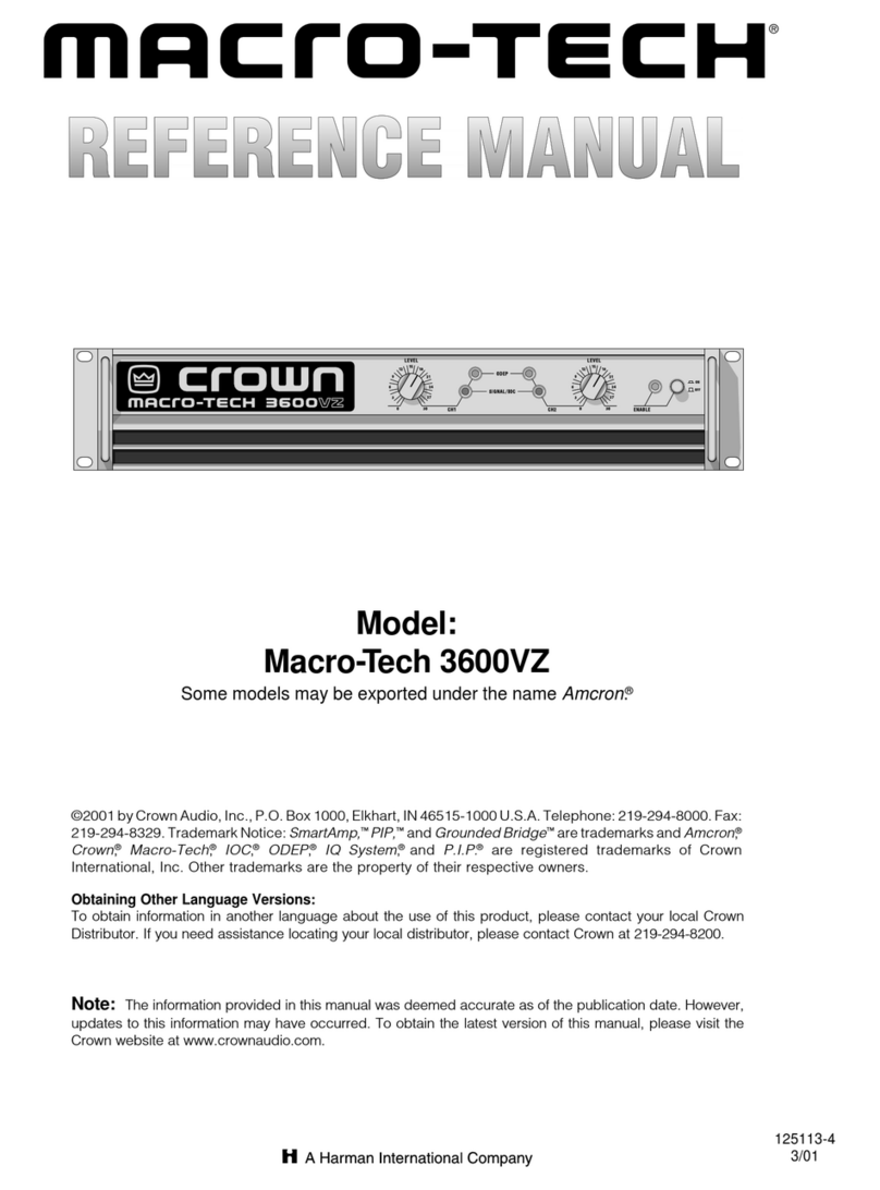 Macro-Tech 3600VZ Reference manual