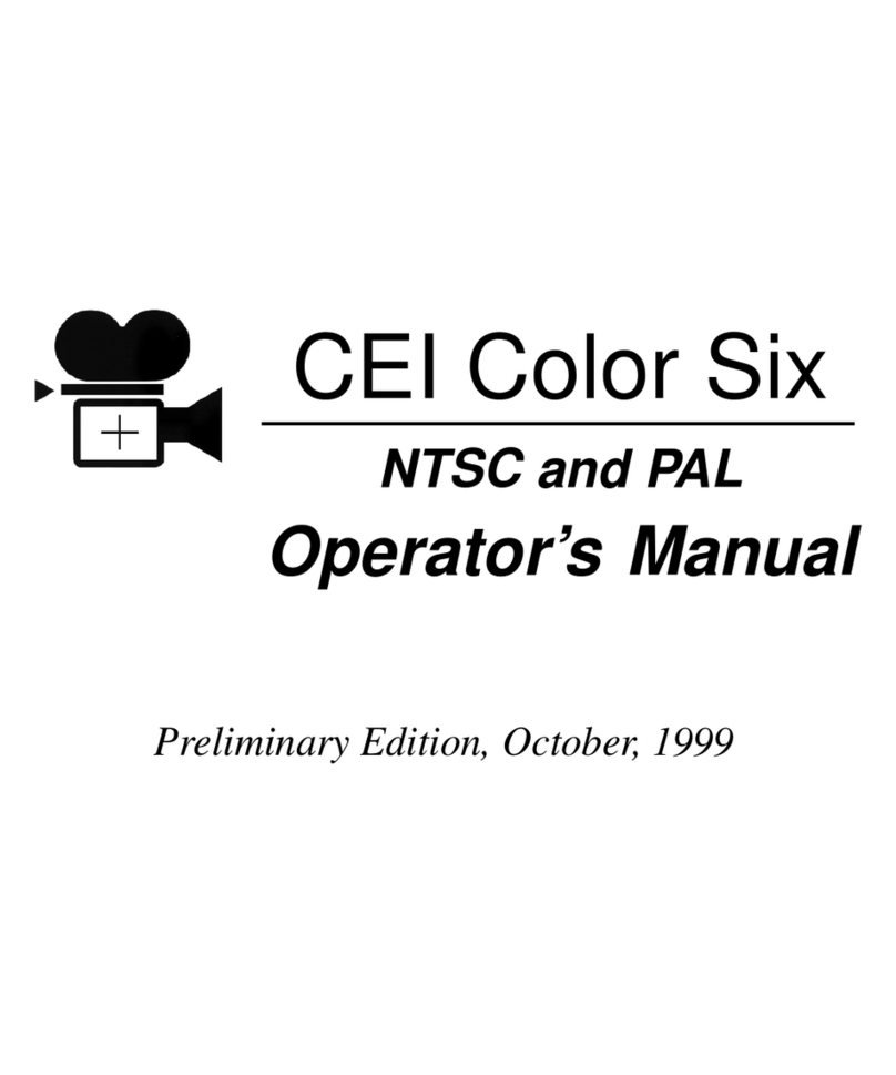 CEI Color Six Operator's manual