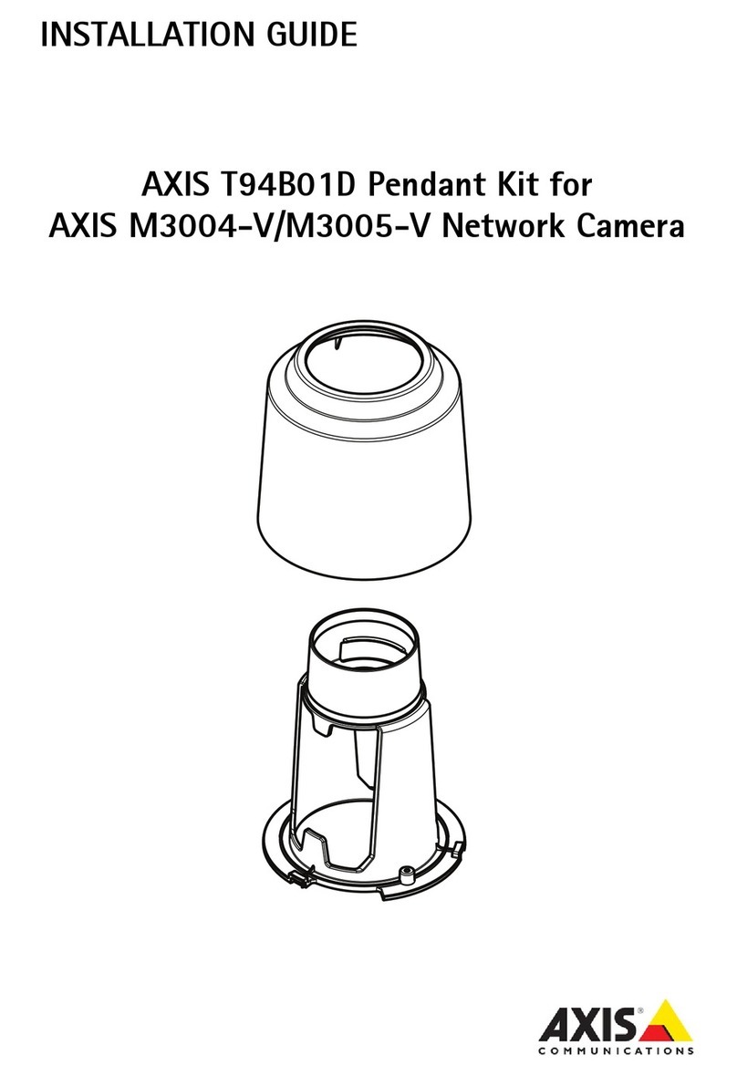Axis T94B01D User manual Axis T94B01D User manual