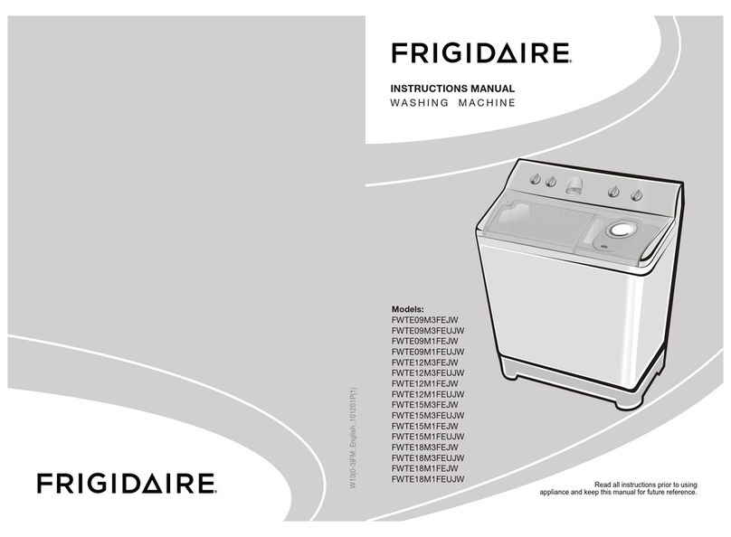 Frigidaire FWTE09M3FEJW User manual