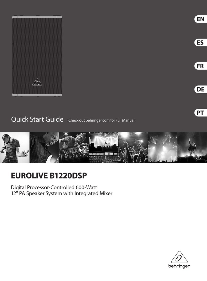 Behringer Eurolive B1220DSP User manual
