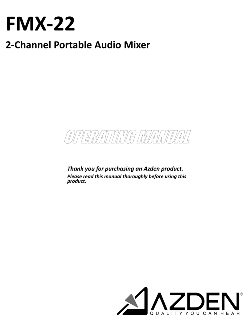 Azden FMX-22 operating manual