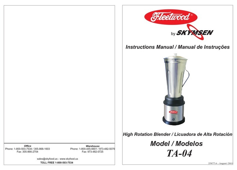 Fleetwood Skymsen TA-04 instruction manual