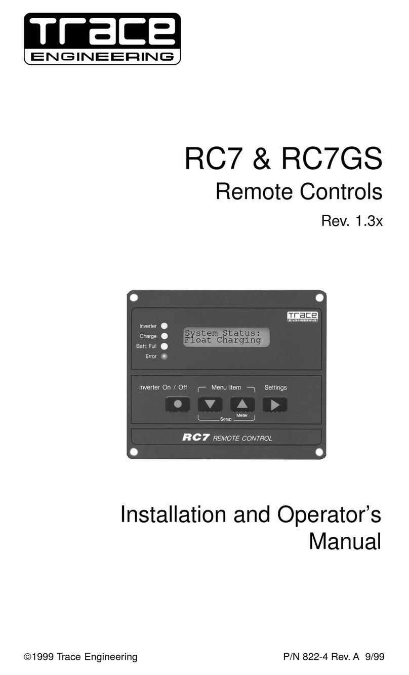 Trace Engineering RC7 Setup guide