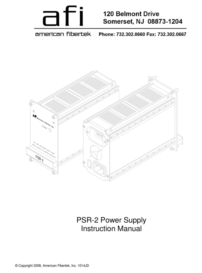 AFi PSR-2 instruction manual