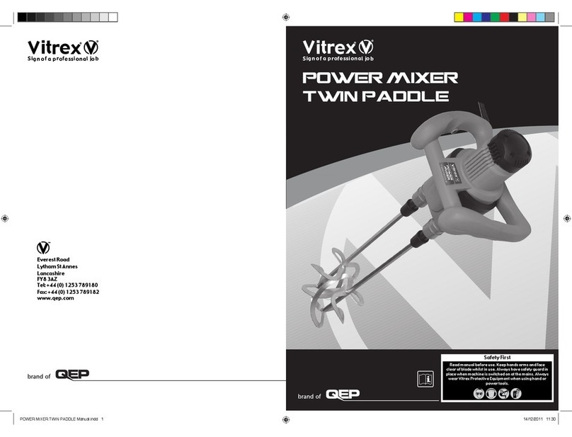 Vitrex MIXTWININD Owner's safety and operating manual