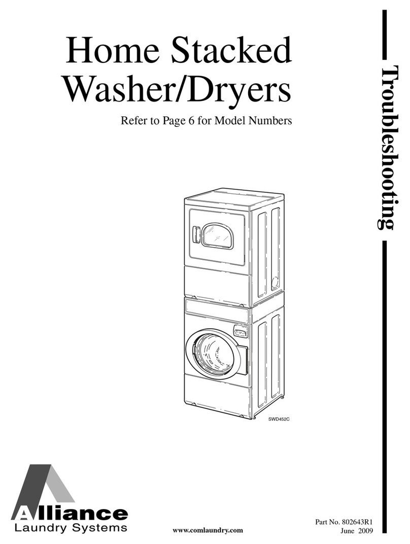 Alliance Laundry Systems ATE50FGP171TW01 User manual