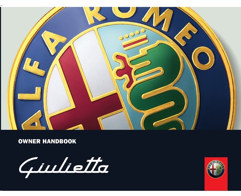 Alfa Romeo GIULIETTA Owner's handbook