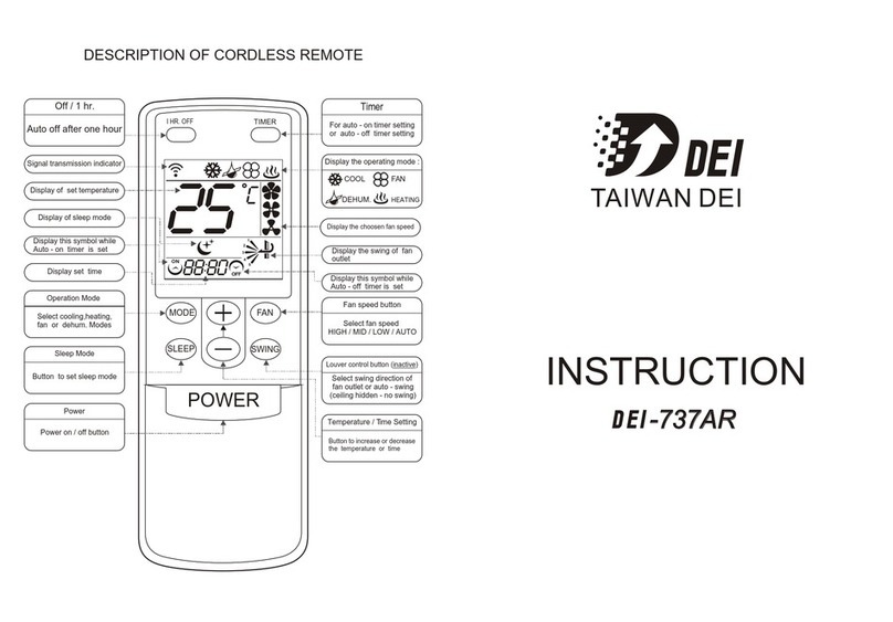 DEI -737AR User manual