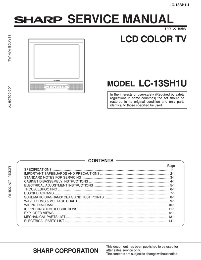 Sharp LC-13SH1U User manual