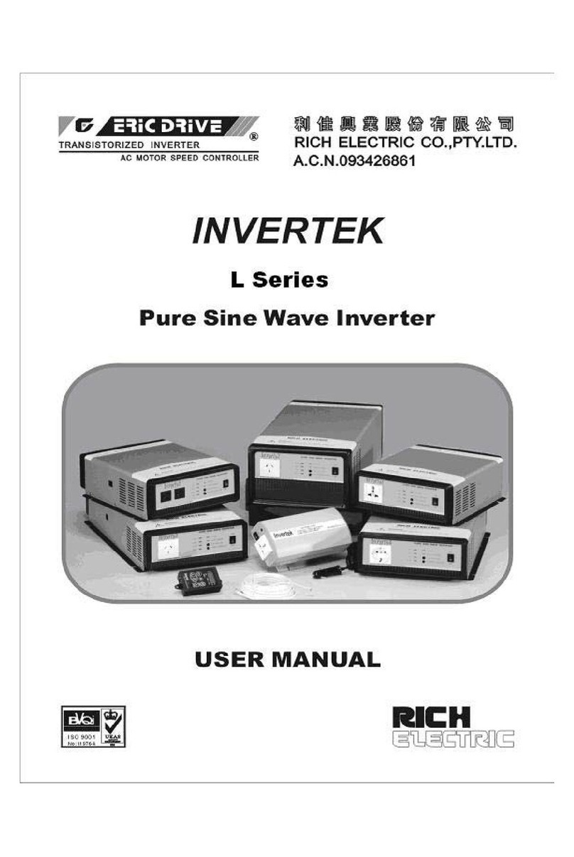 Rich electric INVERTEK L series user manual