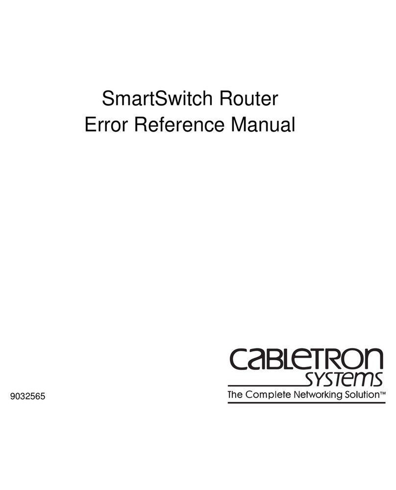 Cabletron Systems SmartSwitch Router User manual Cabletron Systems SmartSwitch Router User manual