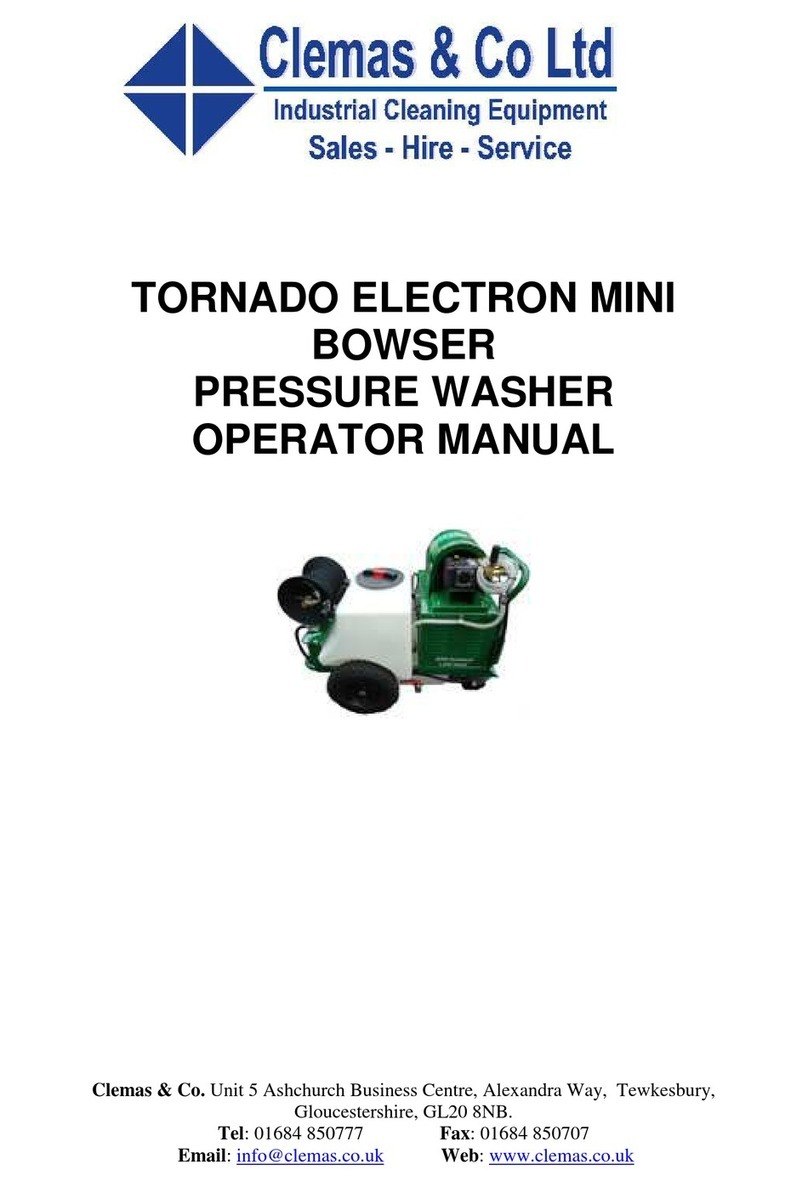 Clemas & Co Tornado P1 Mini Bowser User manual Clemas & Co Tornado P1 Mini Bowser User manual