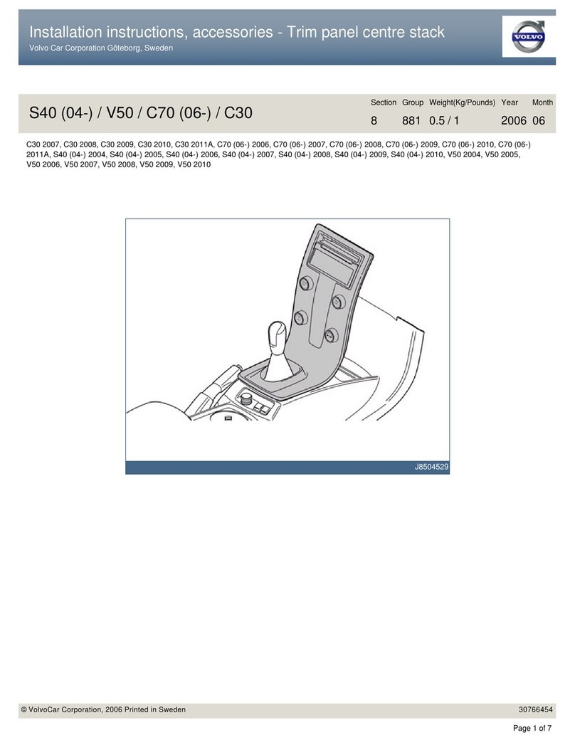 Volvo C30 2007 installation instructions