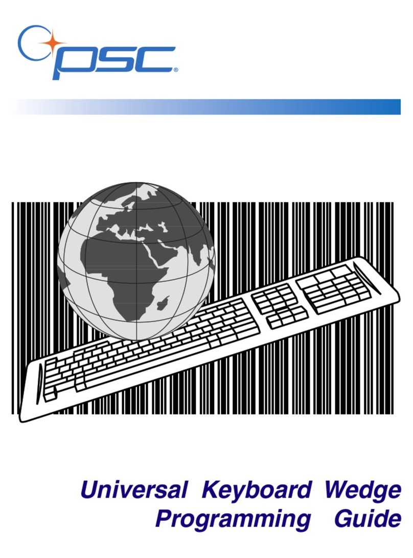 PSC Universal Keyboard Wedge Programming guide