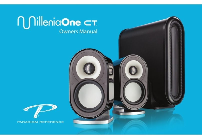 Paradigm Reference Millenia One CT owner's manual