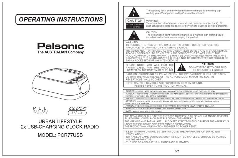 Palsonic PCR77USB User manual